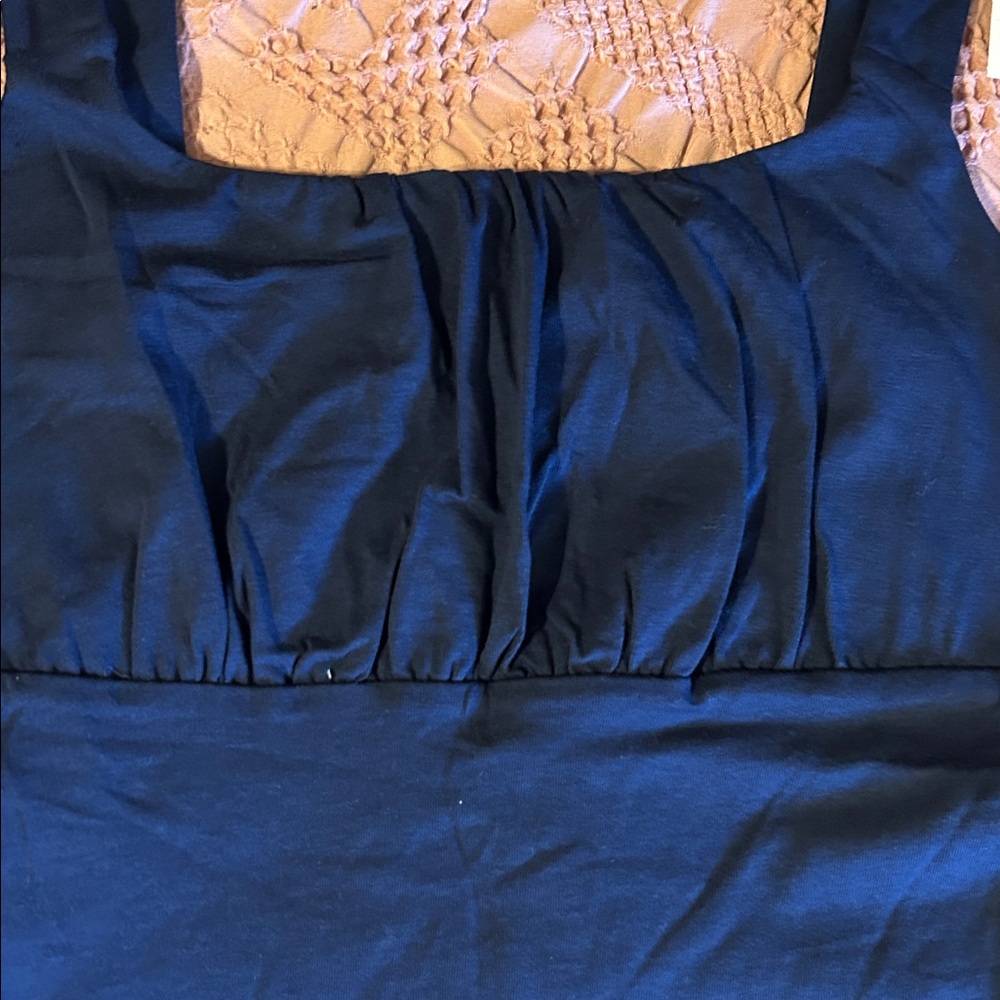 LOFT Dark Blue Sleeveless Top - Picture 2 of 6